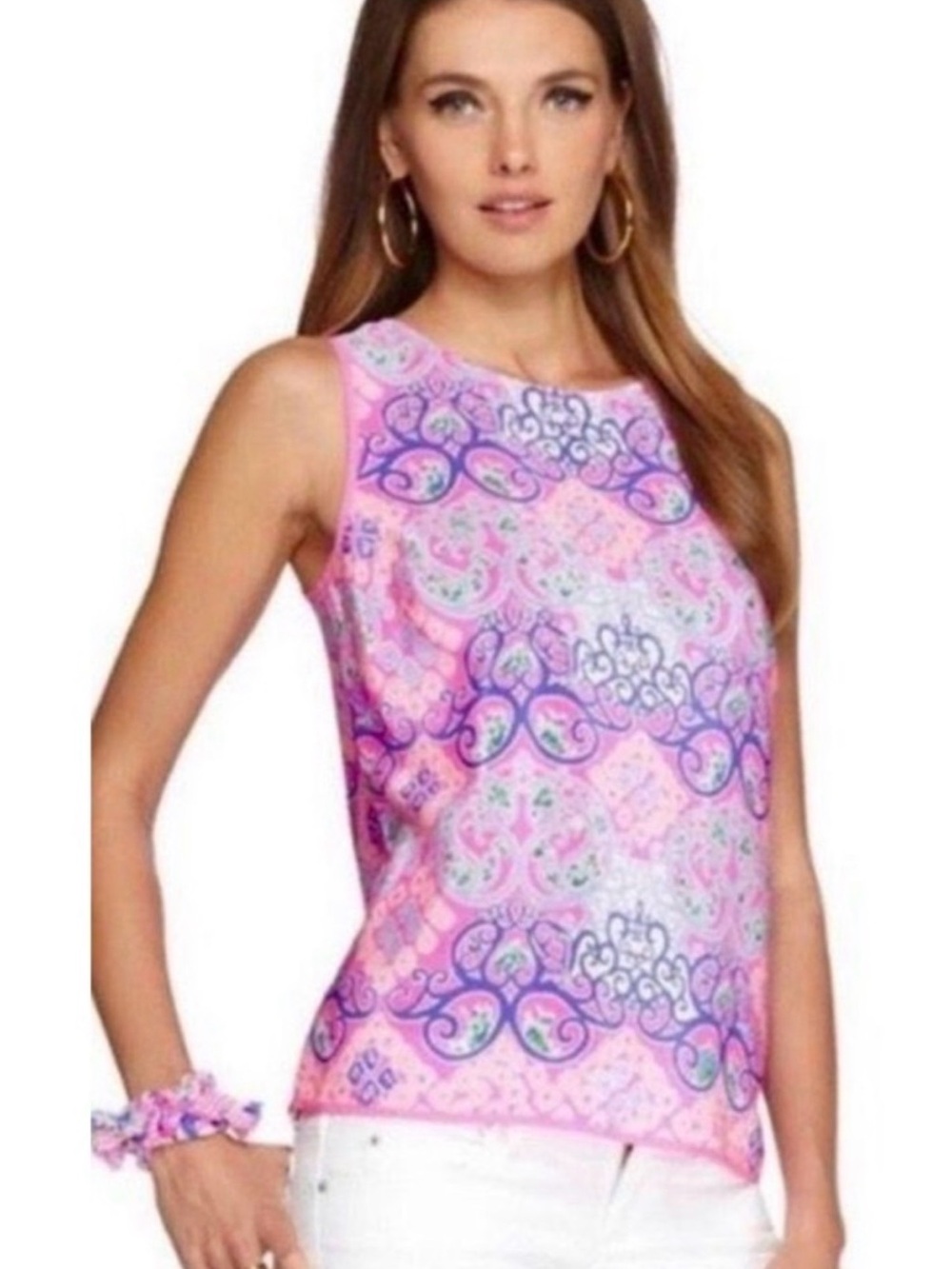 Lilly Iona sleeveless silk blouse